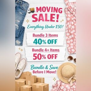 🚚 Moving Sale – Bundle 3 = 40% | 4+ = 50% Off! Everything Under $50